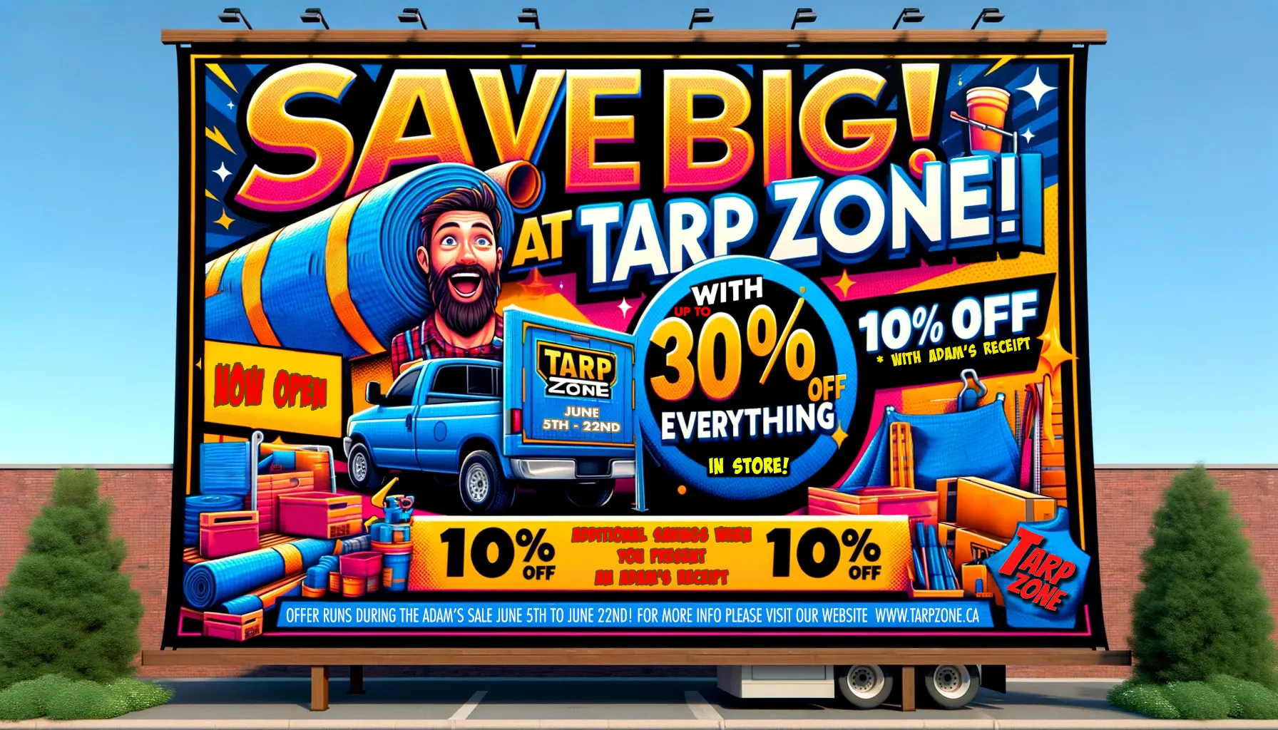 Tarp Zone Sale Details